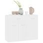 vidaXL Credenza Bianca 88x30x70 cm in Legno Multistrato vidaXL Credenza Bianca 88x30x70 cm in Legno Multistrato