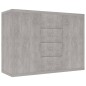 vidaXL Credenza Grigio Cemento 88x30x65 cm in Truciolato vidaXL Credenza Grigio Cemento 88x30x65 cm in Truciolato