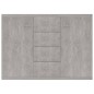 vidaXL Credenza Grigio Cemento 88x30x65 cm in Truciolato vidaXL Credenza Grigio Cemento 88x30x65 cm in Truciolato