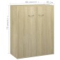 vidaXL Credenza Rovere Sonoma 60x30x75 cm in Truciolato vidaXL Credenza Rovere Sonoma 60x30x75 cm in Truciolato