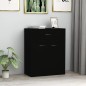 vidaXL Credenza Nera 60x30x75 cm in Truciolato vidaXL Credenza Nera 60x30x75 cm in Truciolato