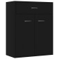 vidaXL Credenza Nera 60x30x75 cm in Truciolato vidaXL Credenza Nera 60x30x75 cm in Truciolato