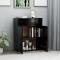 vidaXL Credenza Nera 60x30x75 cm in Truciolato vidaXL Credenza Nera 60x30x75 cm in Truciolato