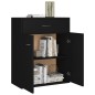 vidaXL Credenza Nera 60x30x75 cm in Truciolato vidaXL Credenza Nera 60x30x75 cm in Truciolato