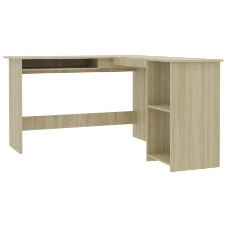vidaXL Scrivania Angolare a L Rovere Sonoma 120x140x75cm in Truciolato