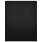 vidaXL Credenza Nera 60x30x75 cm in Legno Multistrato vidaXL Credenza Nera 60x30x75 cm in Legno Multistrato