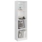 vidaXL Libreria a 4 Ripiani Bianco Lucido 40x24x142 cm in Truciolato vidaXL Libreria a 4 Ripiani Bianco Lucido 40x24x142 cm in Truciolato