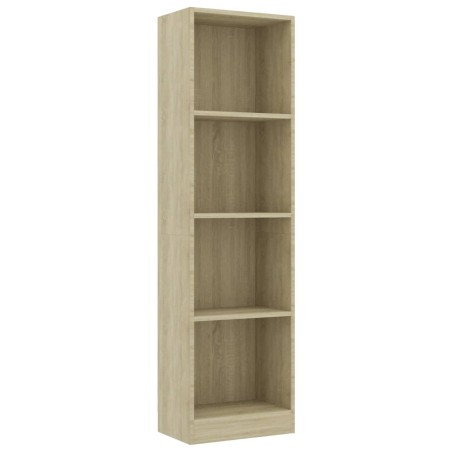 vidaXL Libreria a 4 Ripiani Rovere Sonoma 40x24x142 cm in Truciolato