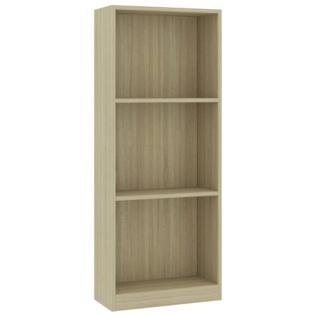 vidaXL Libreria a 3 Ripiani Rovere Sonoma 40x24x108 cm in Truciolato