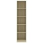 vidaXL Libreria a 5 Ripiani Rovere Sonoma 40x24x175 cm in Truciolato vidaXL Libreria a 5 Ripiani Rovere Sonoma 40x24x175 cm in Truciolato