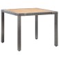 vidaXL Set da Pranzo da Giardino 5 pz con Cuscini in Polyrattan Grigio vidaXL Set da Pranzo da Giardino 5 pz con Cuscini in Polyrattan Grigio