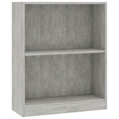 vidaXL Libreria Grigio Cemento 60x24x74,5 cm in Legno Multistrato