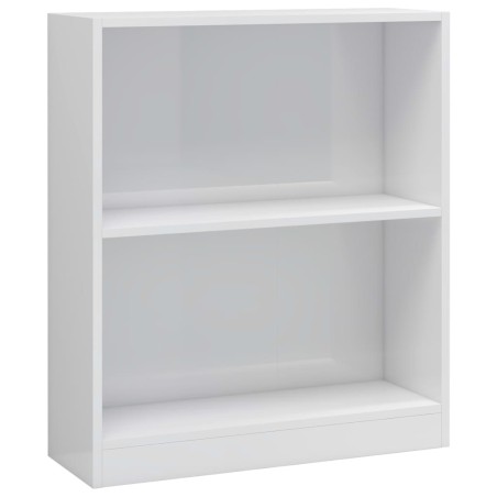 vidaXL Libreria Bianco Lucido 60x24x74,5 cm in Legno Multistrato