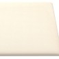 Pannelli Murali 12 pz Crema 90x15 cm Velluto 1,62 m² Pannelli Murali 12 pz Crema 90x15 cm Velluto 1,62 m²