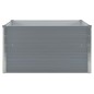 vidaXL Letto di Coltura Rialzato 100x100x45 cm Acciaio Zincato Grigio vidaXL Letto di Coltura Rialzato 100x100x45 cm Acciaio Zincato Grigio