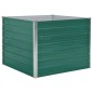 vidaXL Letto di Coltura Rialzato 100x100x77cm in Acciaio Zincato Verde vidaXL Letto di Coltura Rialzato 100x100x77cm in Acciaio Zincato Verde