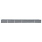 vidaXL Letto Rialzato Giardino in Acciaio Zincato 600x80x45 cm Grigio vidaXL Letto Rialzato Giardino in Acciaio Zincato 600x80x45 cm Grigio