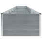 vidaXL Letto Rialzato Giardino in Acciaio Zincato 600x80x45 cm Grigio vidaXL Letto Rialzato Giardino in Acciaio Zincato 600x80x45 cm Grigio