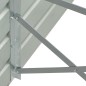 vidaXL Letto Rialzato Giardino in Acciaio Zincato 600x80x45 cm Grigio vidaXL Letto Rialzato Giardino in Acciaio Zincato 600x80x45 cm Grigio