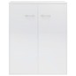vidaXL Credenza Bianco Lucido 60x30x75 cm in Truciolato vidaXL Credenza Bianco Lucido 60x30x75 cm in Truciolato