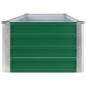 vidaXL Letto Rialzato in Acciaio Zincato 320x40x45 cm Verde vidaXL Letto Rialzato in Acciaio Zincato 320x40x45 cm Verde