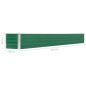 vidaXL Letto Rialzato in Acciaio Zincato 320x40x45 cm Verde vidaXL Letto Rialzato in Acciaio Zincato 320x40x45 cm Verde