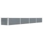 vidaXL Letto Rialzato in Acciaio Zincato 320x40x45 cm Grigio vidaXL Letto Rialzato in Acciaio Zincato 320x40x45 cm Grigio