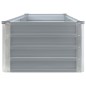 vidaXL Letto Rialzato in Acciaio Zincato 320x40x45 cm Grigio vidaXL Letto Rialzato in Acciaio Zincato 320x40x45 cm Grigio