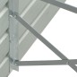 vidaXL Letto Rialzato in Acciaio Zincato 320x40x45 cm Grigio vidaXL Letto Rialzato in Acciaio Zincato 320x40x45 cm Grigio