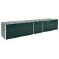 vidaXL Letto Rialzato da Giardino in Acciaio Zincato 400x80x77cm Verde vidaXL Letto Rialzato da Giardino in Acciaio Zincato 400x80x77cm Verde