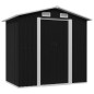 vidaXL Capanno Attrezzi da Giardino Antracite Acciaio 204x132x186 cm vidaXL Capanno Attrezzi da Giardino Antracite Acciaio 204x132x186 cm