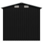 vidaXL Capanno Attrezzi da Giardino Antracite Acciaio 204x132x186 cm vidaXL Capanno Attrezzi da Giardino Antracite Acciaio 204x132x186 cm