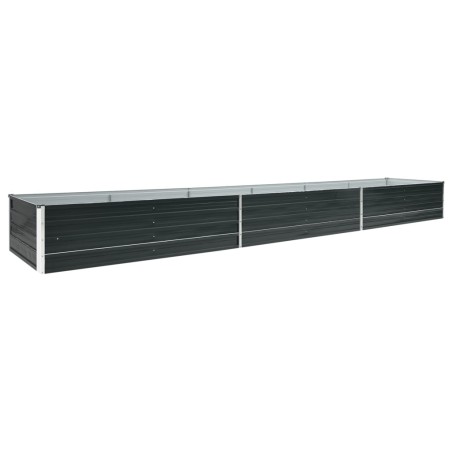 vidaXL Letto Rialzato in Acciaio Zincato 480x80x45 cm Antracite
