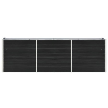vidaXL Letto Rialzato in Acciaio Zincato 240x40x77 cm Antracite