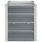 vidaXL Letto Rialzato in Acciaio Zincato 240x40x45 cm Grigio vidaXL Letto Rialzato in Acciaio Zincato 240x40x45 cm Grigio