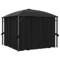 vidaXL Gazebo con Tende 300x300x265 cm Antracite vidaXL Gazebo con Tende 300x300x265 cm Antracite