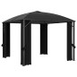 vidaXL Gazebo con Tende 300x300x265 cm Antracite vidaXL Gazebo con Tende 300x300x265 cm Antracite