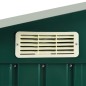 vidaXL Capanno da Giardino con Scaffali Verde 205x130x183 cm in Ferro vidaXL Capanno da Giardino con Scaffali Verde 205x130x183 cm in Ferro