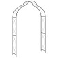 vidaXL Arco da Giardino Nero 150x34x240 cm in Ferro vidaXL Arco da Giardino Nero 150x34x240 cm in Ferro