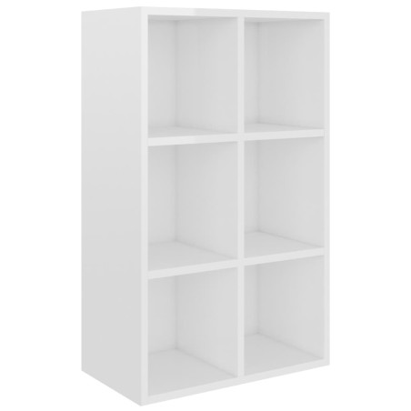 vidaXL Libreria/Credenza Bianco Lucido 66x30x97,8 cm in Truciolato