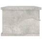 vidaXL Scaffale Cassetti a Muro Grigio Cemento 88x26x18,5cm Truciolato vidaXL Scaffale Cassetti a Muro Grigio Cemento 88x26x18,5cm Truciolato