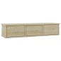 vidaXL Scaffale Cassetti a Muro Rovere Sonoma 88x26x18,5 cm Truciolato vidaXL Scaffale Cassetti a Muro Rovere Sonoma 88x26x18,5 cm Truciolato