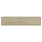 vidaXL Scaffale Cassetti a Muro Rovere Sonoma 88x26x18,5 cm Truciolato vidaXL Scaffale Cassetti a Muro Rovere Sonoma 88x26x18,5 cm Truciolato
