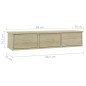 vidaXL Scaffale Cassetti a Muro Rovere Sonoma 88x26x18,5 cm Truciolato vidaXL Scaffale Cassetti a Muro Rovere Sonoma 88x26x18,5 cm Truciolato