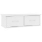 vidaXL Scaffale con Cassetti a Parete Bianco 60x26x18,5 cm Multistrato vidaXL Scaffale con Cassetti a Parete Bianco 60x26x18,5 cm Multistrato