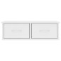 vidaXL Scaffale con Cassetti a Parete Bianco 60x26x18,5 cm Multistrato vidaXL Scaffale con Cassetti a Parete Bianco 60x26x18,5 cm Multistrato