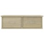 vidaXL Scaffale Cassetti a Muro Rovere Sonoma 60x26x18,5 cm Truciolato vidaXL Scaffale Cassetti a Muro Rovere Sonoma 60x26x18,5 cm Truciolato