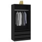 vidaXL Armadio Nero 100x50x200 cm in Truciolato vidaXL Armadio Nero 100x50x200 cm in Truciolato