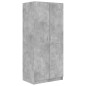 vidaXL Armadio Grigio Cemento 80x52x180 cm in Truciolato vidaXL Armadio Grigio Cemento 80x52x180 cm in Truciolato