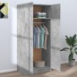 vidaXL Armadio Grigio Cemento 80x52x180 cm in Truciolato vidaXL Armadio Grigio Cemento 80x52x180 cm in Truciolato